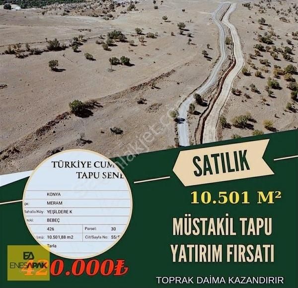 Meram/yeşildere ( Detse'de ) Çeşitli Metre Araziler Kelepir