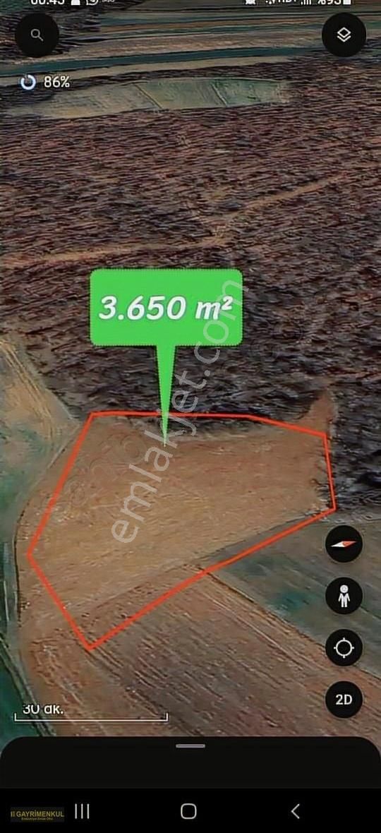 Kayrancık Mah. 3.650 M² Tarla Fırsat!