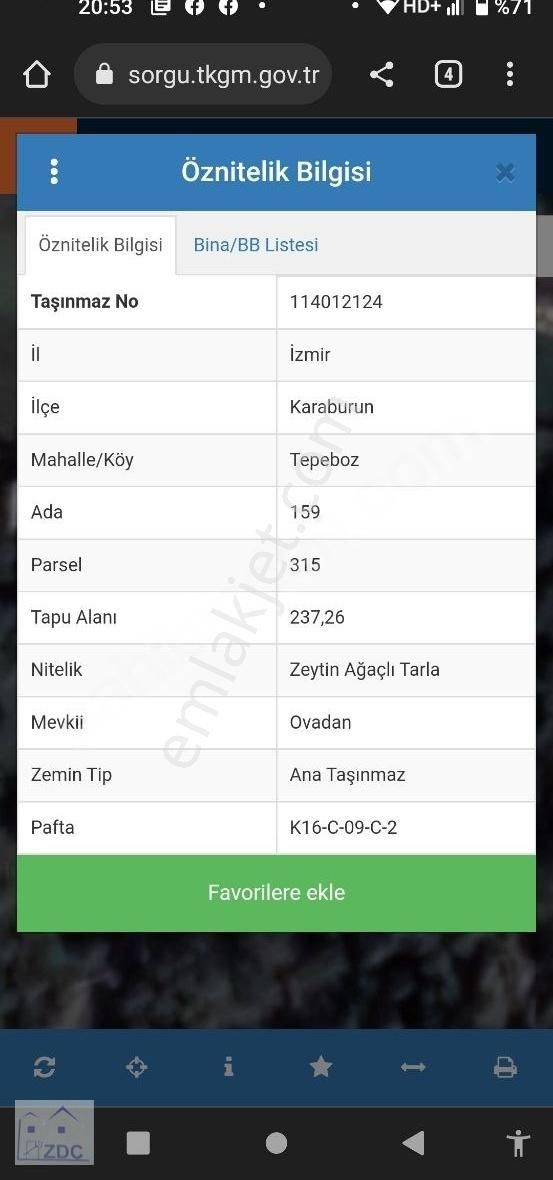 Karaburun Yeniliman Köyiçi Yola Cepheli