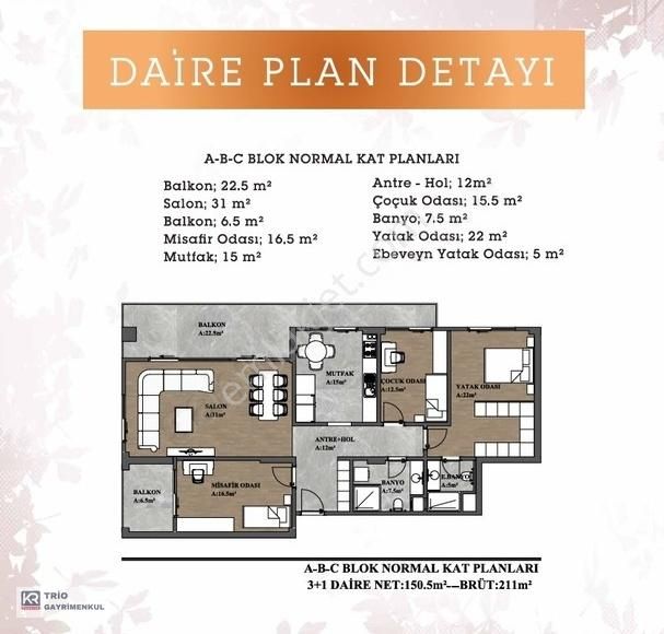 Zer Kayapa'da Prestijli Yaşam ! 3+1 Ferah Ve Şık Daireler