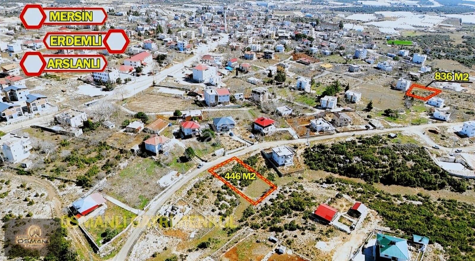 Erdemli Arslanlı Da Satılık 445 M2 Villa İmarlı Parseller