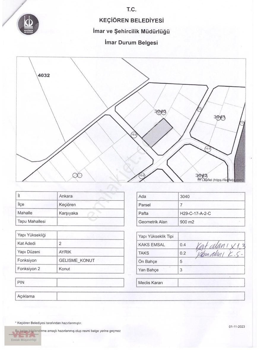 Bağlum Karşıyaka Satılık Villa Arsası 900 M2 Müstakil Tapu
