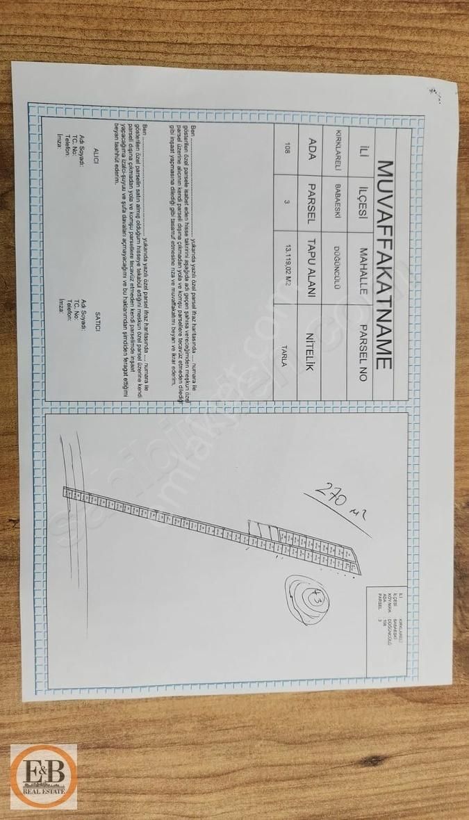 Düğüncülüde Köye Çok Yakın Kaçırılmayacak 270 M2 Fırsat Arsa