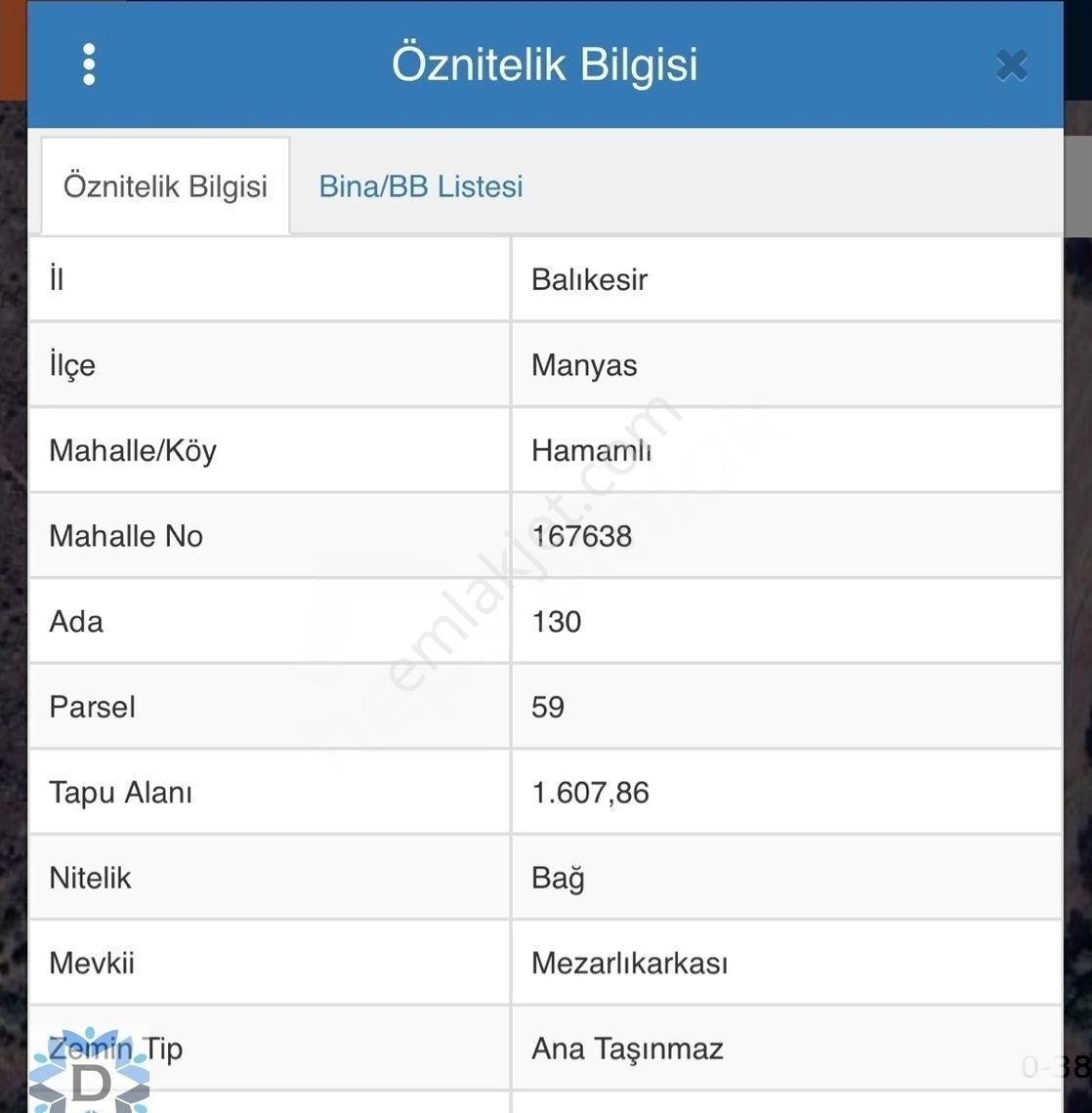 Manyas Hamamlı Mahallesinde Fırsat Bağ