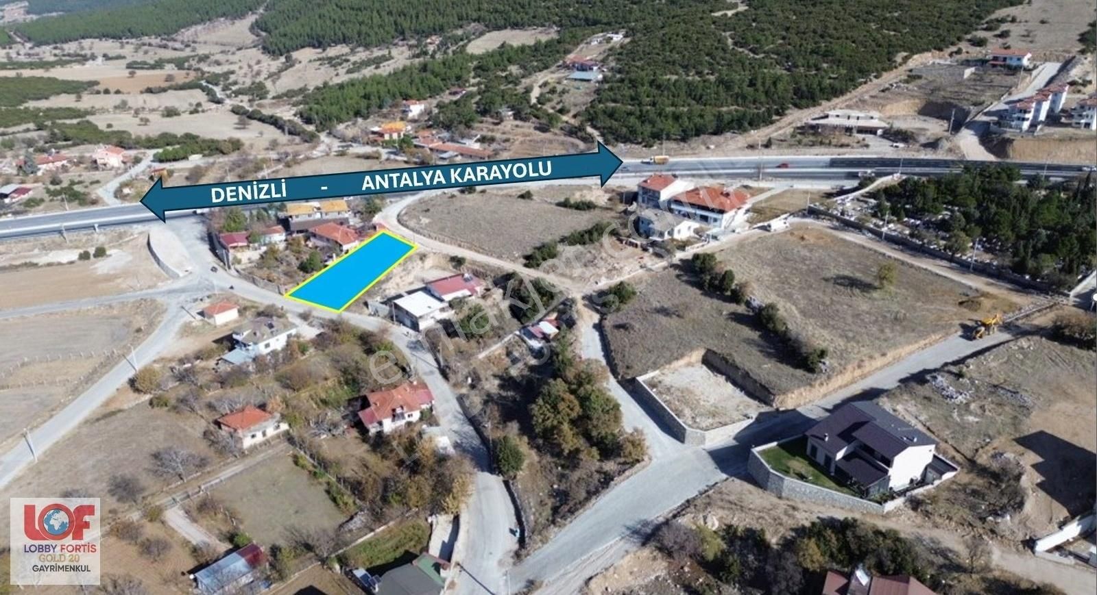 Lobby Fortis'ten Pamukkale Cankurtaran'da 532 M2 Satılık Arsa