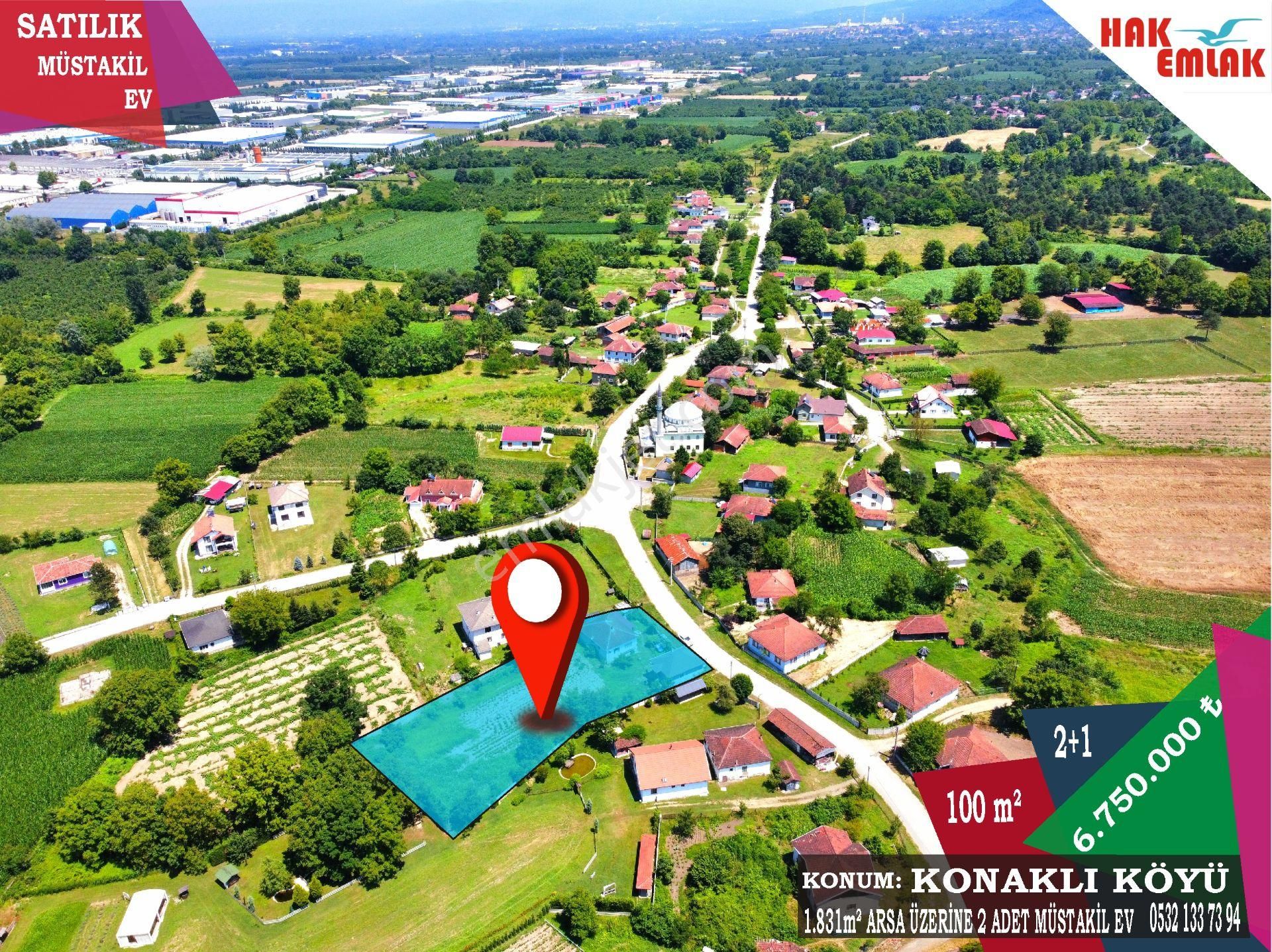Hak Emlak'tan Konaklı Köyünde Satılık Müstakil Ev Ve Arsası