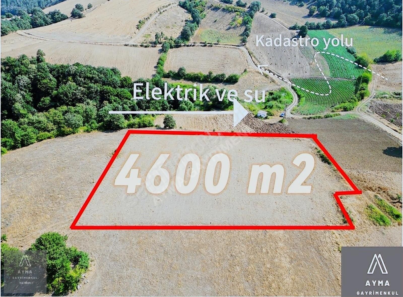 Ayma'dan Beypınar'da Elektrik Su 4600 M2 Satılık Tek Tapu Tarla