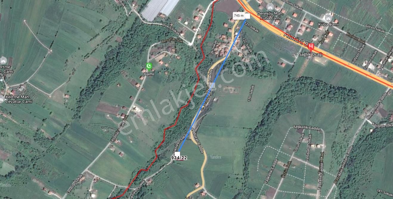 Akgün Kurumsaldan Dereköy'de Deniz Manzaral Satılık 569 M. Arsa