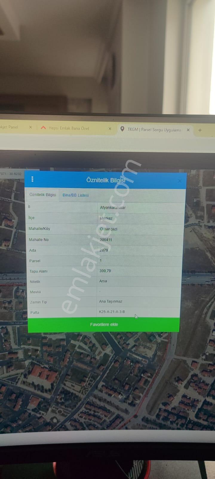 Afyon Tezcan Emlaktan Orhangazi Mahallesinde 301 Lük Arsa - Görsel 2