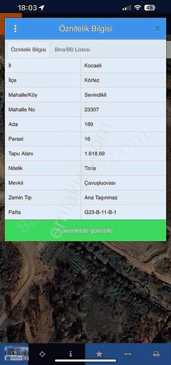 Sevindiklide 1618 Mt Yer Mantıklı Araç Takasına Açık