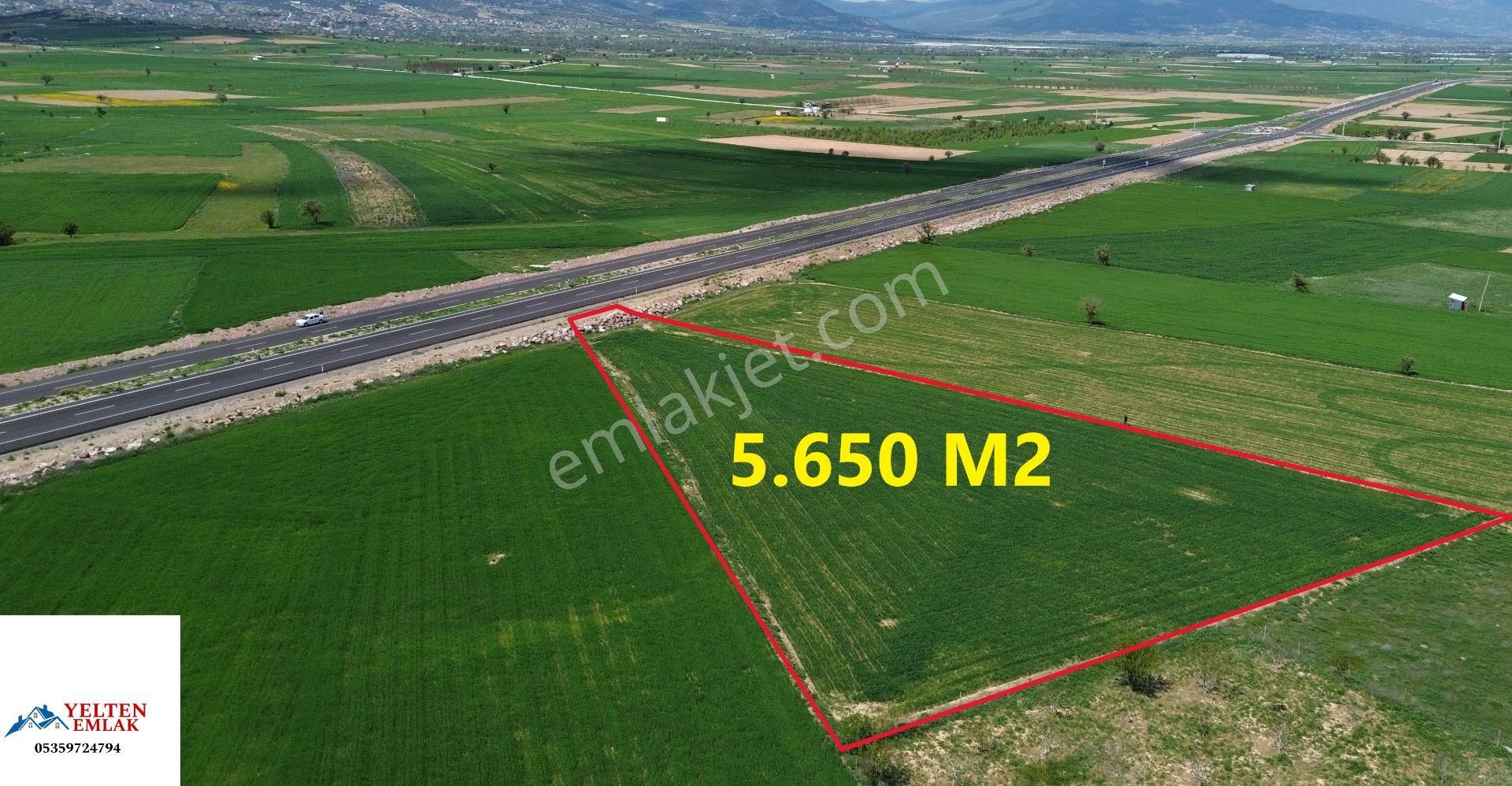 Korkuteli Bozovada Yeni Çift Yol Kenarında Satılık 5650 M2 Tarla