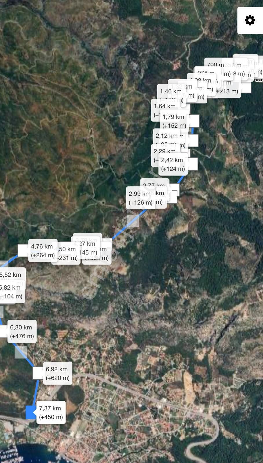 Stop’tan Göcek'te 3443m² %5 İmar Yol Su Elektrik Önünde Göcek 7km Satılık - Görsel 11