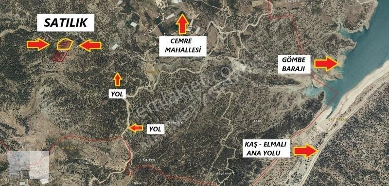 Mehmet Kurubaş Emlak'ta Kaş Gömbe Cemre Mah. Satılık Tarla