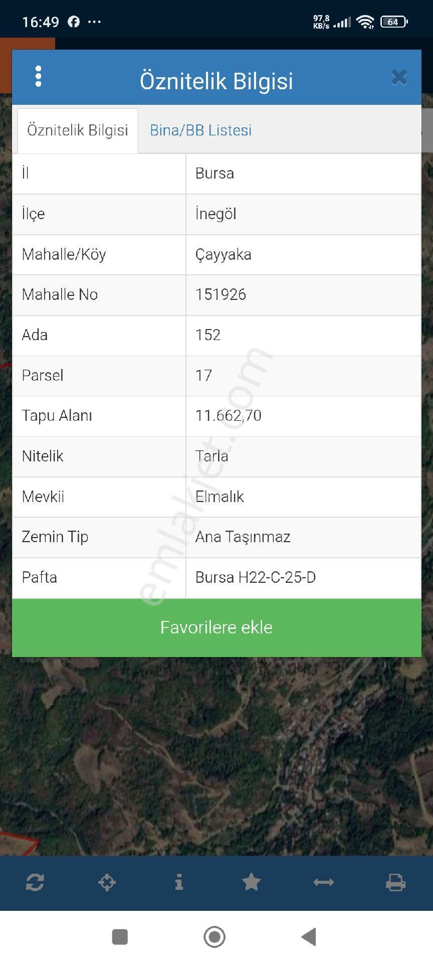 Eylül Emlak Tan İnegöl Cayyakada Çiftlik İcin Uygun Arazi