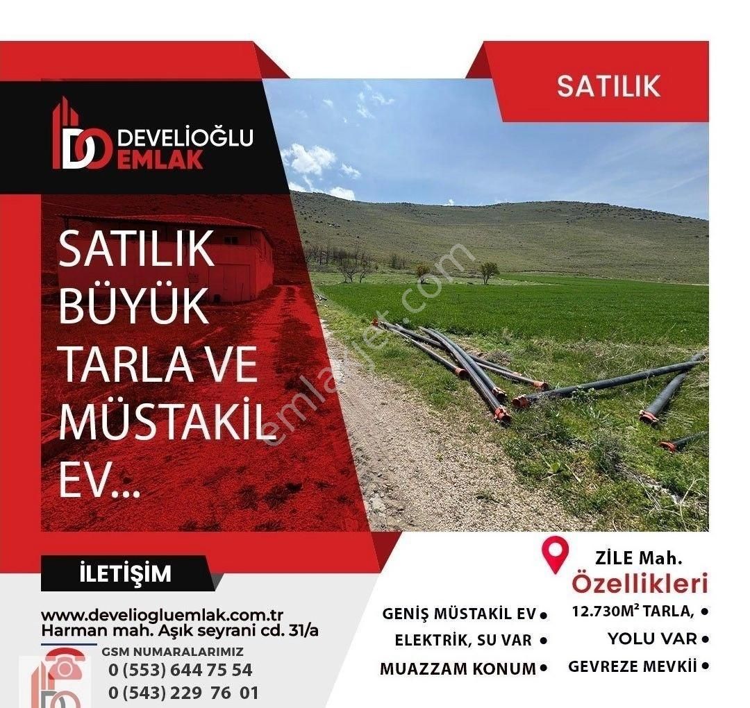 Zile'de Çok Güzel Konumda Satılık Büyük Tarla Ve Müstakil Ev...