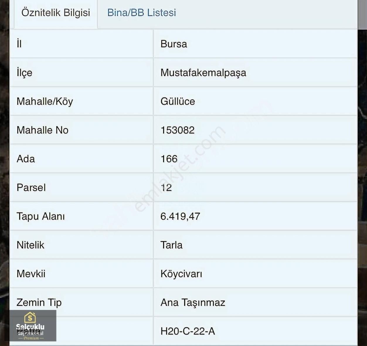 Bursa Mustafakemalpaşa Güllüce Mah. Satılık Yola Cephe
