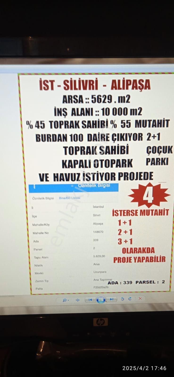 Dgs Emlaktan Kat Karşılığı Arsa Silivride