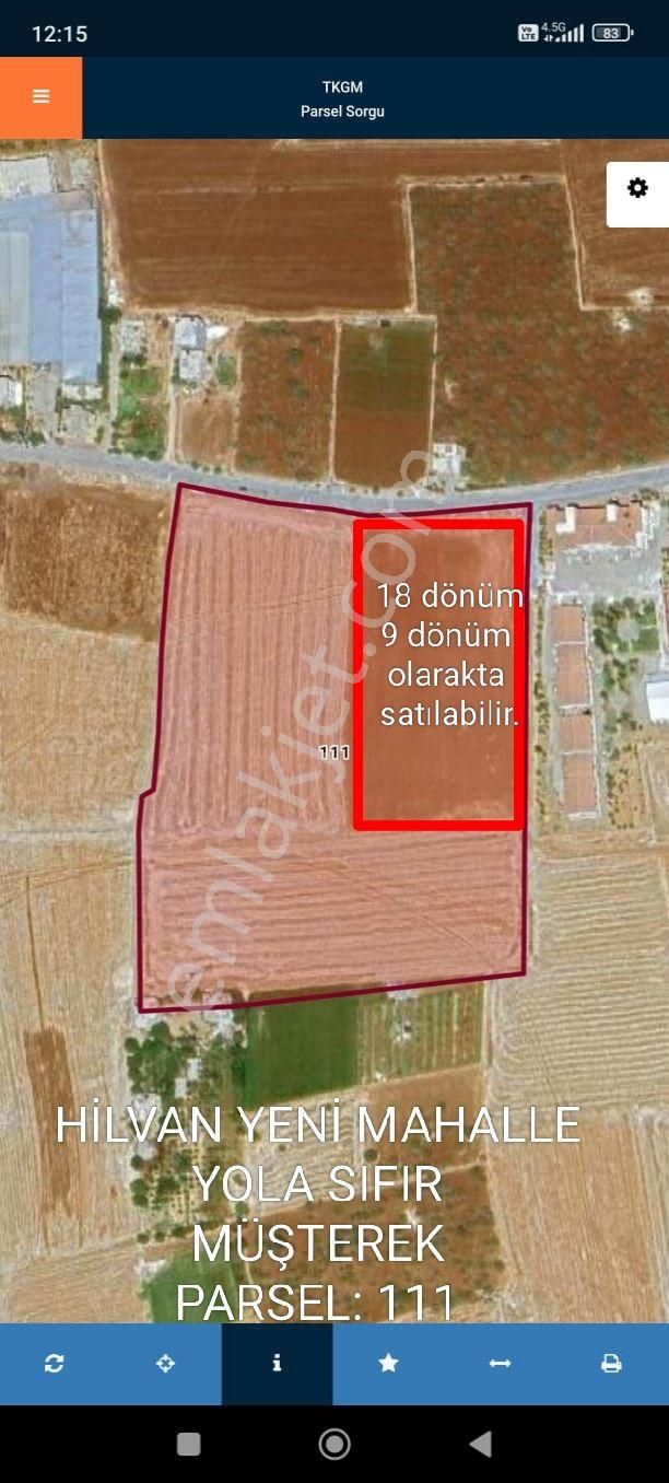 İzol Gayrimenkuldan Satılık Caddeye Sıfır Uygun Fiyatlı Kupon Tarla 9000m² Hilvan Yeni Mh
