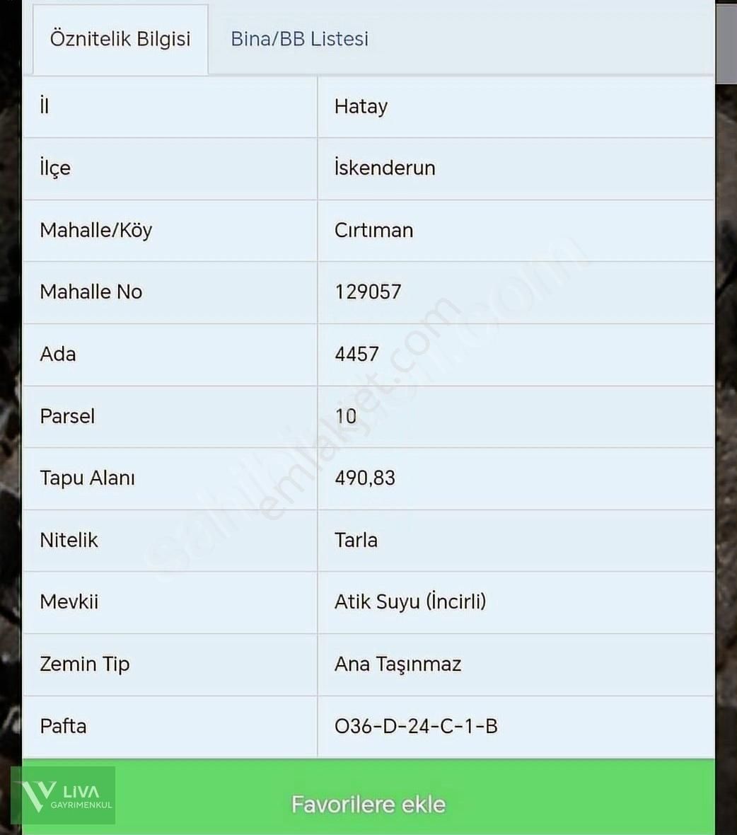 İmarlı 490 M2 Satılık Arsa