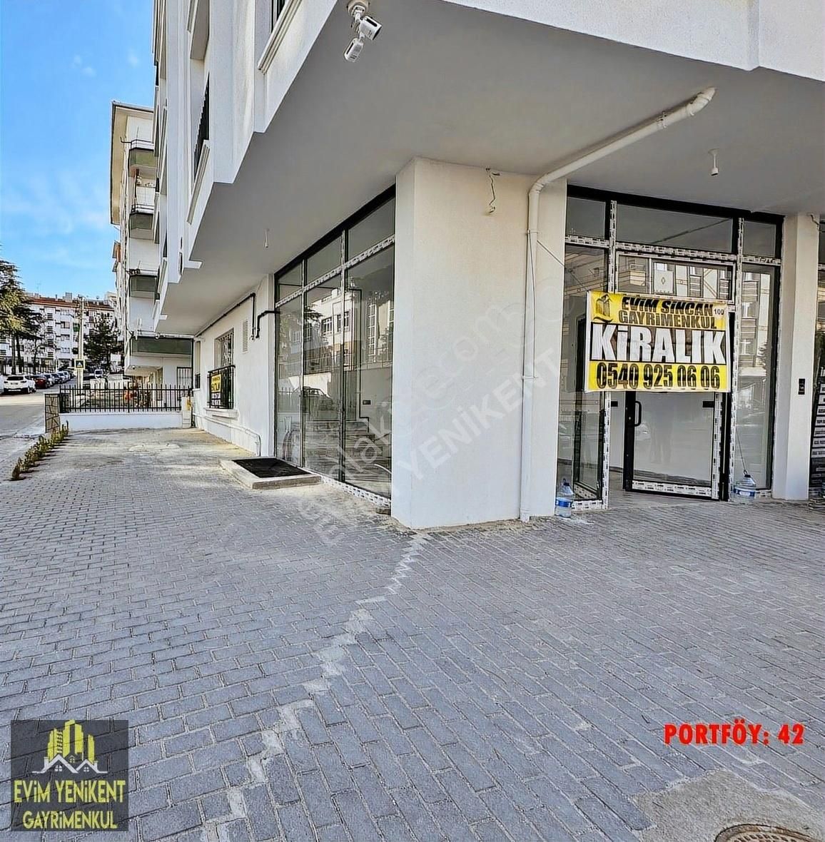Evim Sincan'da Ankara Caddesinin Dibinde Sıfır Kiralık Dükkan