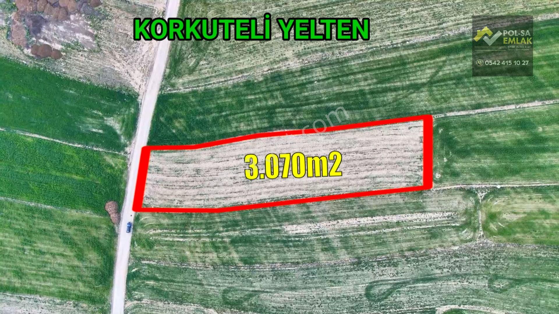 Korkuteli Yelten De Satılık 3.070m2 Tarla Resmi Yolu Var - Görsel 9