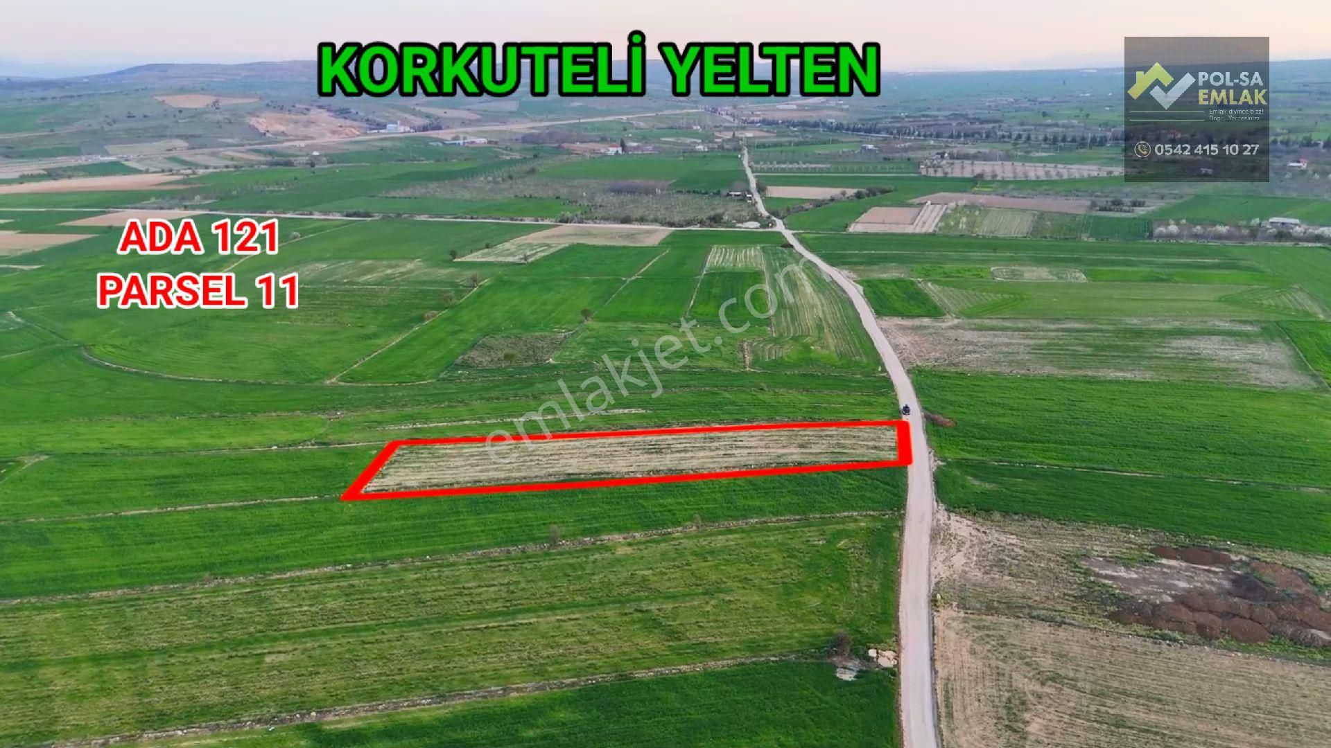 Korkuteli Yelten De Satılık 3.070m2 Tarla Resmi Yolu Var - Görsel 3