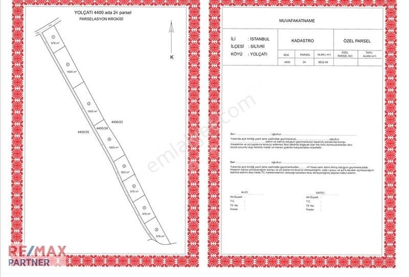 Silivri Yolçatı'da Araç Takasına Uygun 1605 M2 Satılık Tarla - Görsel 2
