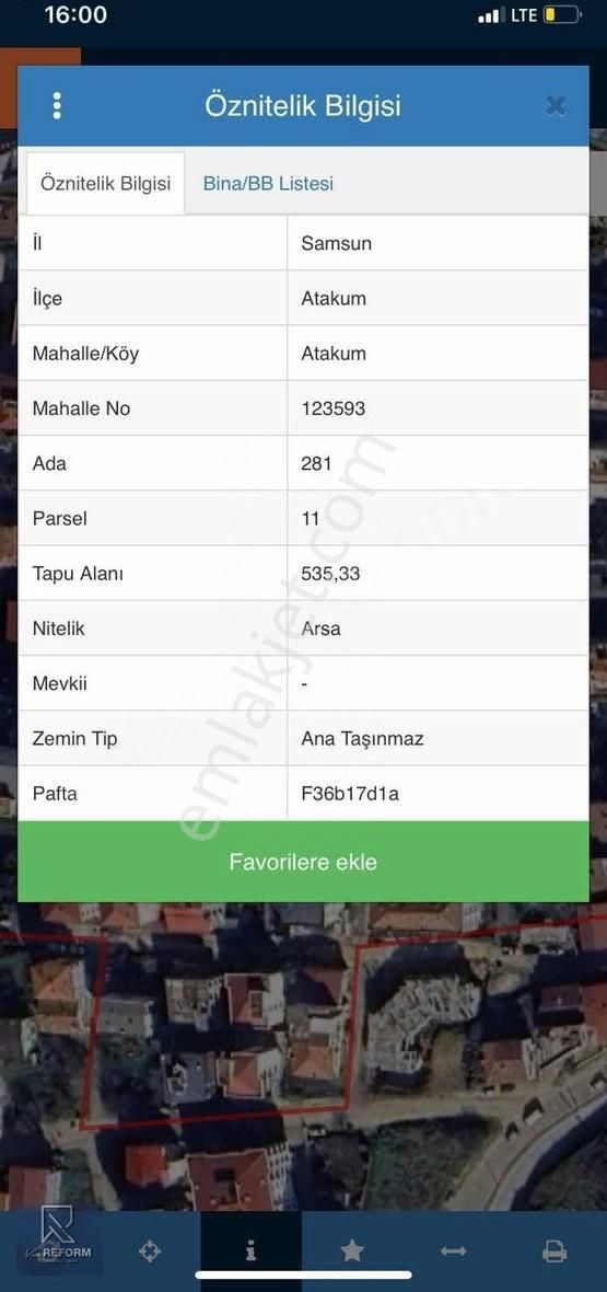 Tramvay 350mt '' 21 Dairelik 1+1 Projesi Hazır Satılık Arsa