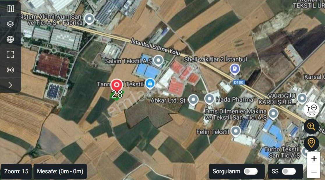 Kelepir Acil Satılık Tekirdağ Ergene Osb'ye Bitişik 4723 M2 Tarla