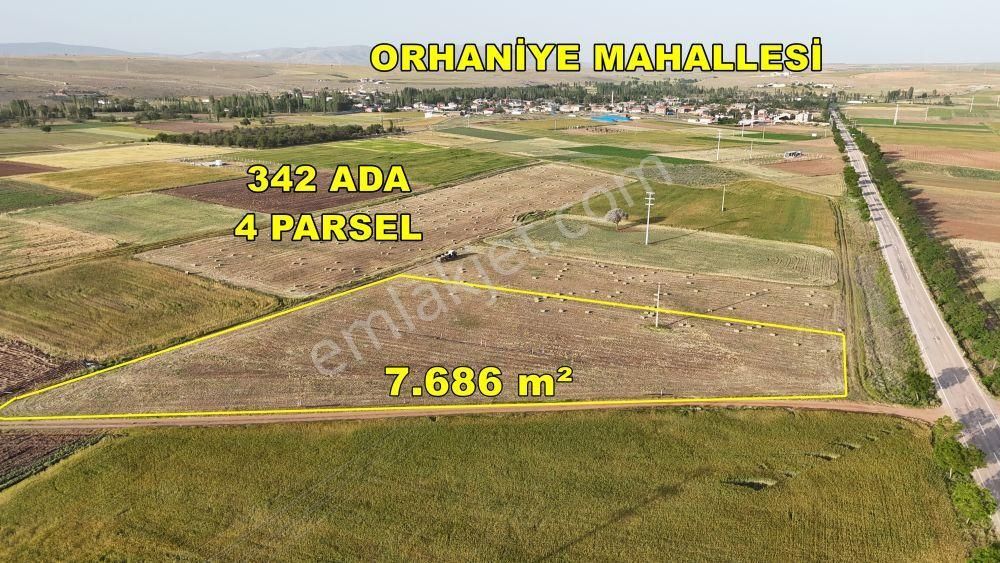 Konya / Akören / Orhaniye De 7.686 M² Köşe Parsel Tarla