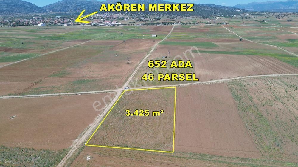 Konya - Akören Yoluna Bir Parsel 5.685 M² Müstakil Tarla