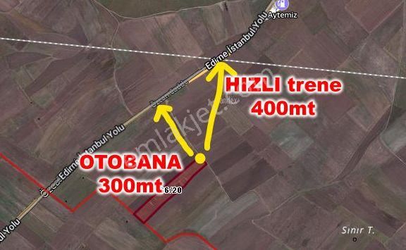 400m2 Arsa Hızlı Trenin Yanında Ahimehmet' Te