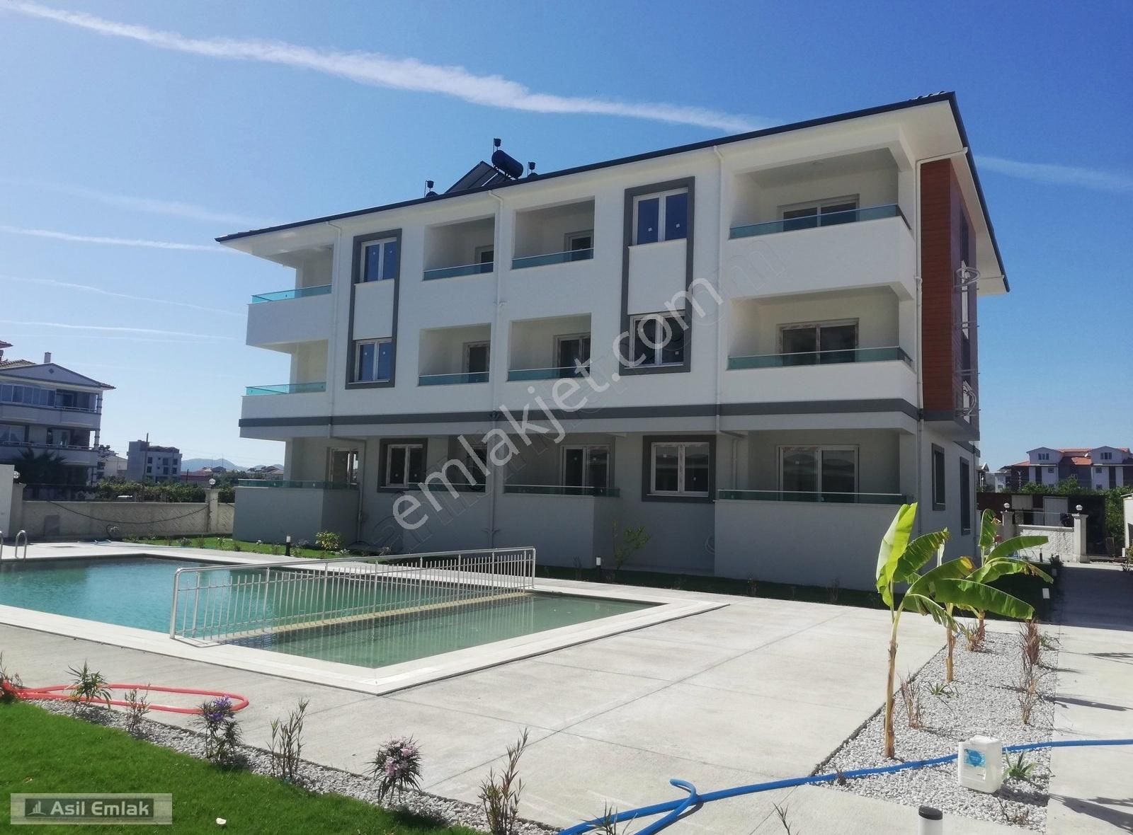 Asilemlaktan Dalaman Altıntas Mah.de Kiralık Havuzlu 1+1 Daire