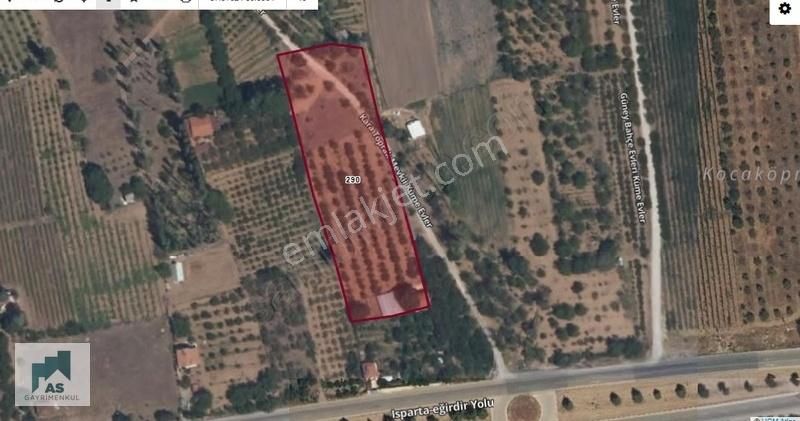 Küçükgökçeli Eğirdir Yoluna İkinci Parsel 2700 M. Tarla