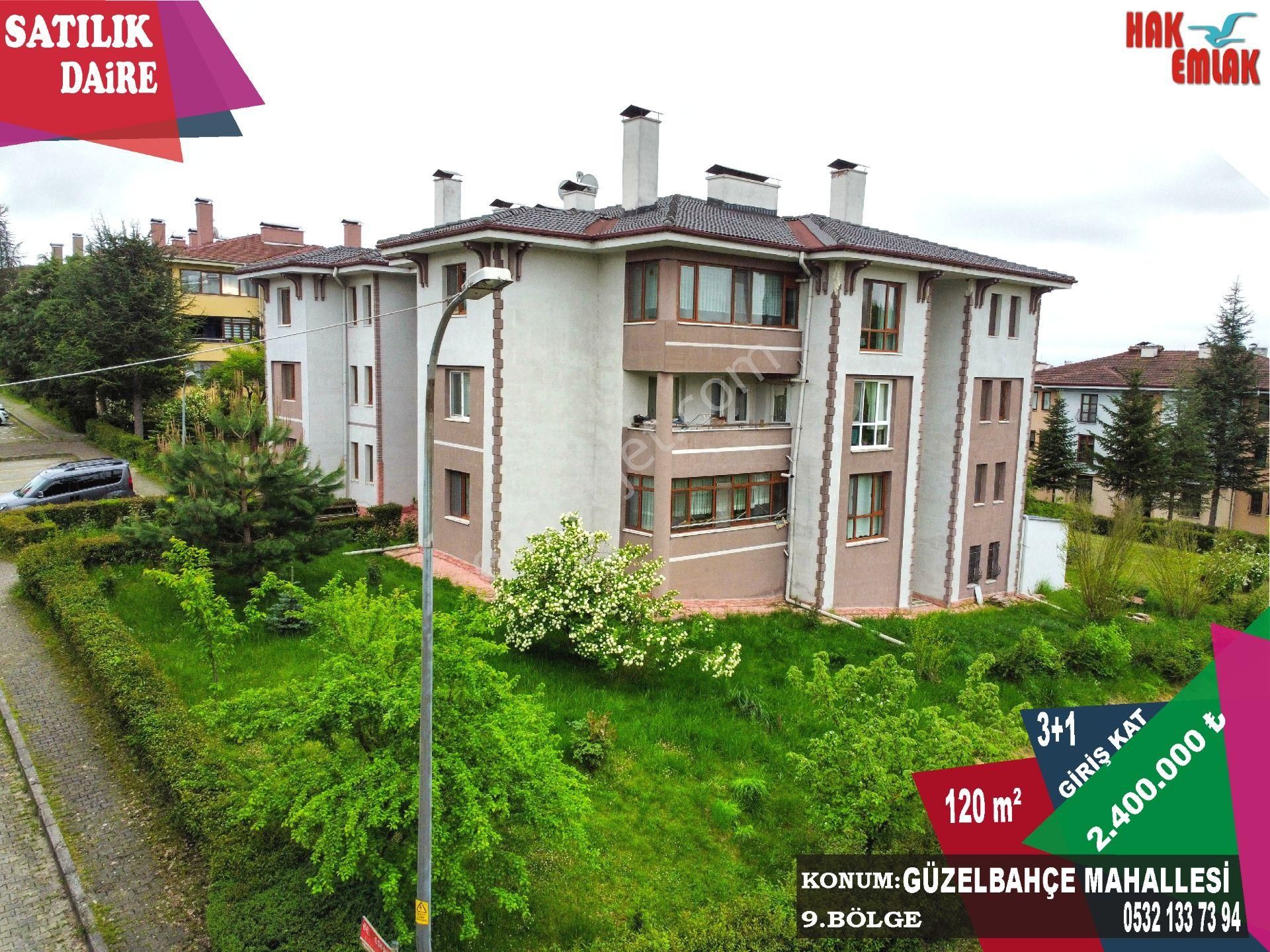 Hak Emlaktan Çamlıevler Mah.de Doğa Manzaralı Satılık 3+1 Daire