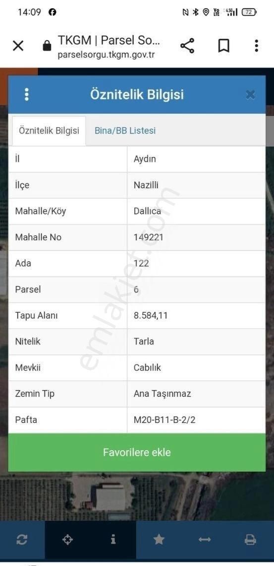 Dallıca Satılık Tarla Fabrika Bölgesi - Görsel 3