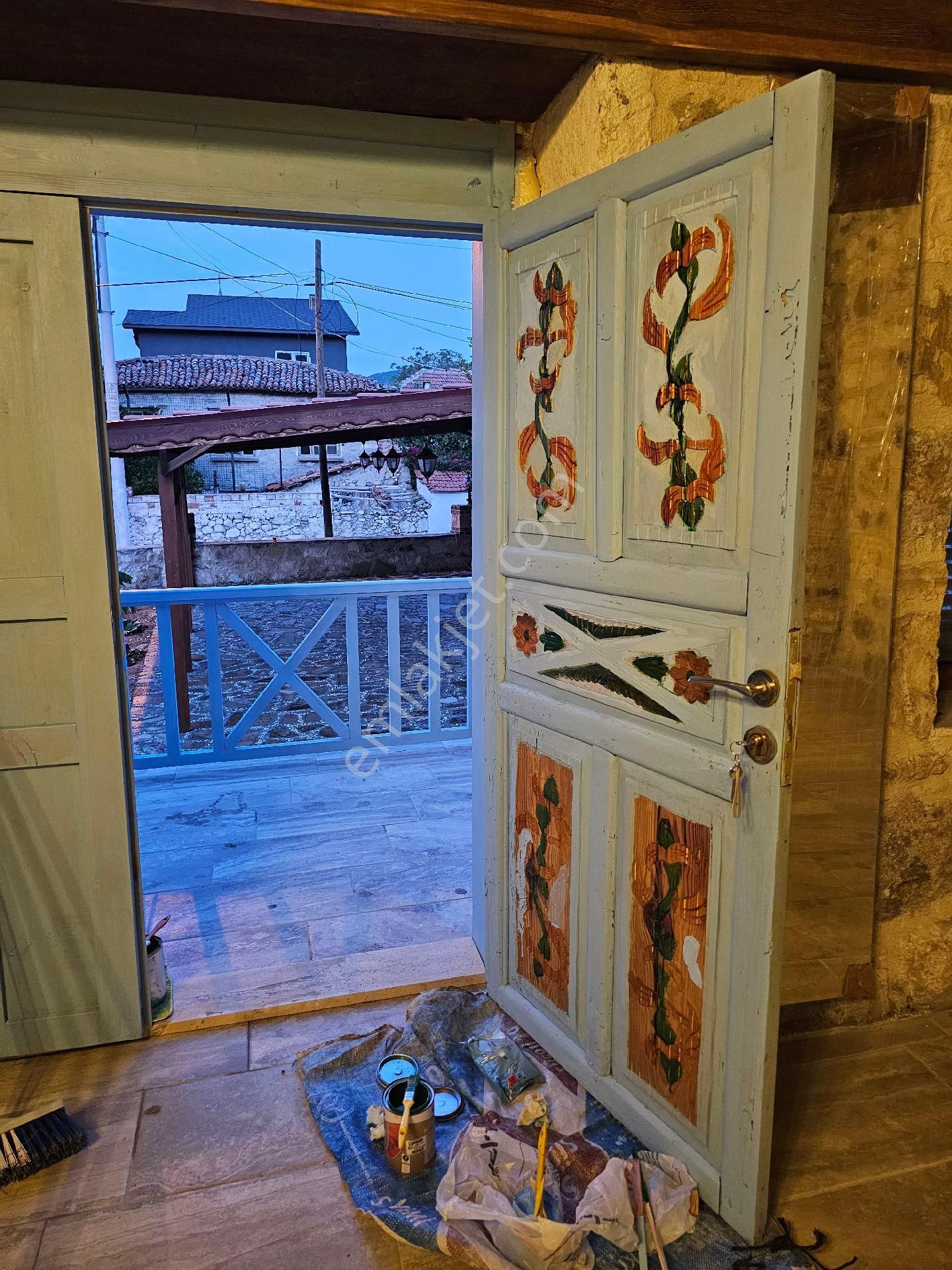 Bademli Köy Merkezinde Alkollü Mekan Yapılabilir Taş Ev Ve Bahçe - Görsel 6