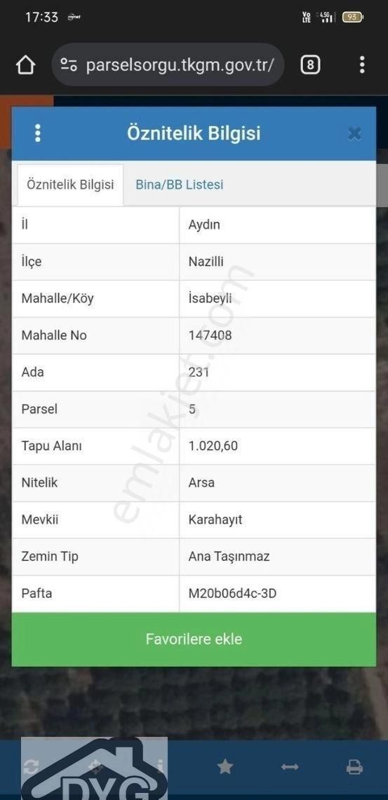 İsabeyli Mahallesi Satılık Arsa