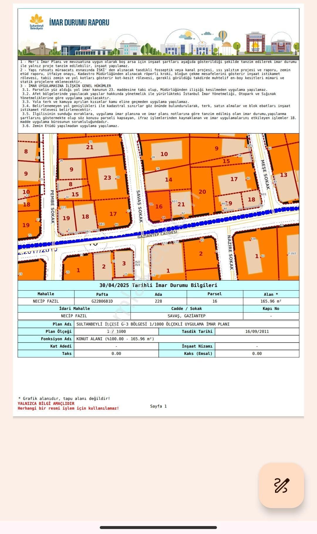 Necip Fazıl Gaziantep Caddesi Köşe Arsa
