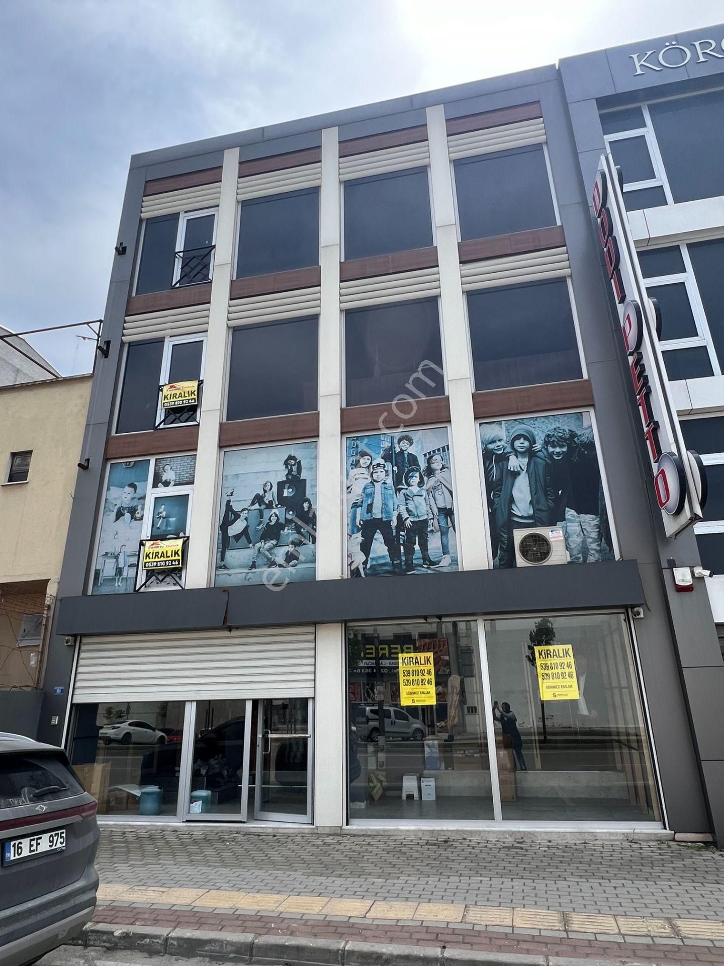 Bursa Yıldırım Vişne,de Kiralık 4kat 480m2 İkicepheli Komple İşyeri