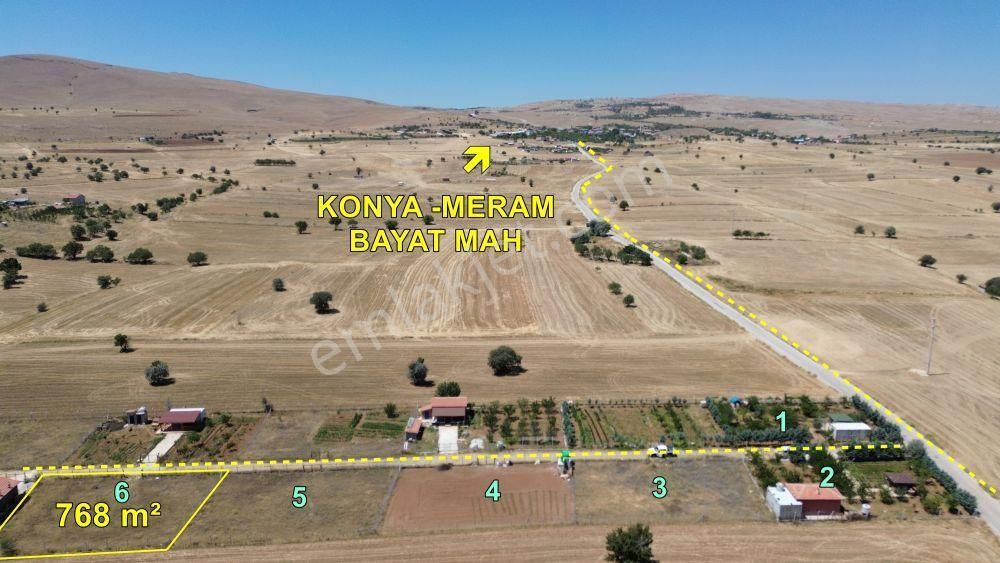 Konya / Meram / Bayat Mahallesinde 768 M² İntikal Tapulu Tarla