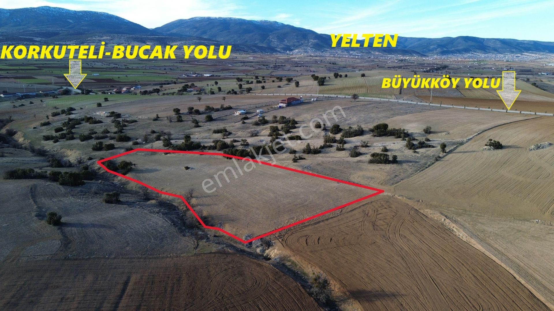 Korkuteli Yeltende Satılık 3825 M2 Tarla Yol Çok Yakın