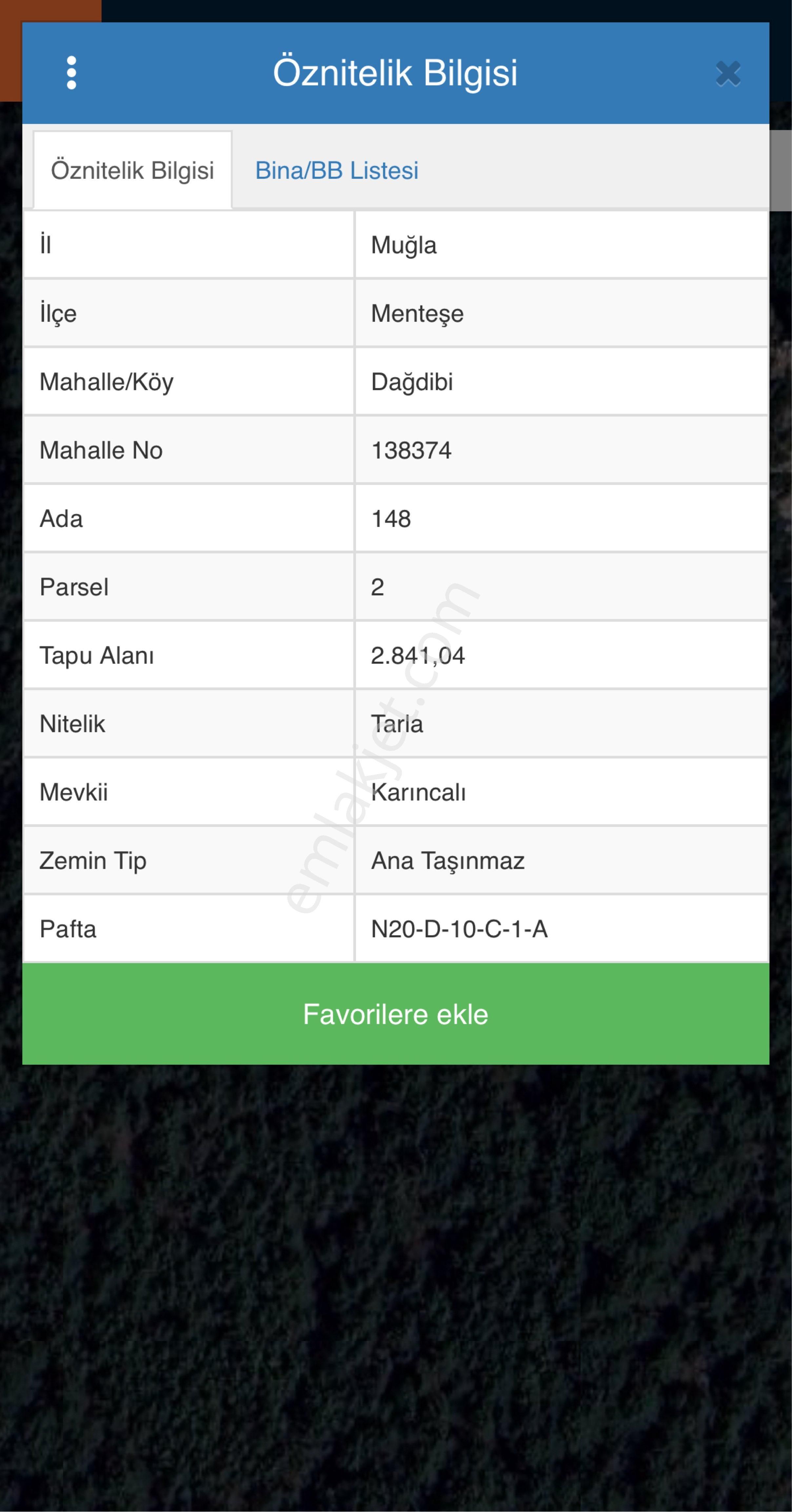 Muğla Menteşe Dağdibi Mah. Satılık 3 Adet Tarla