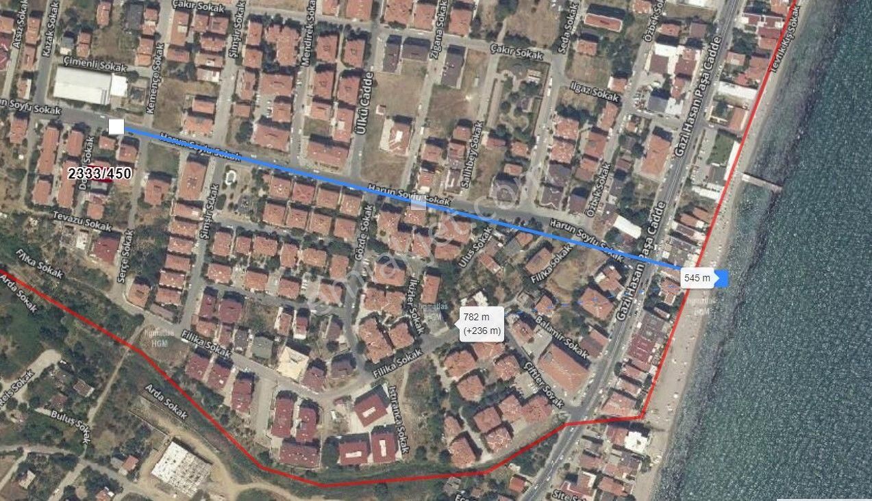 Tekirdağ Süleymanpaşa'da 5 Kat Konut İmarlı Satılık Arsa