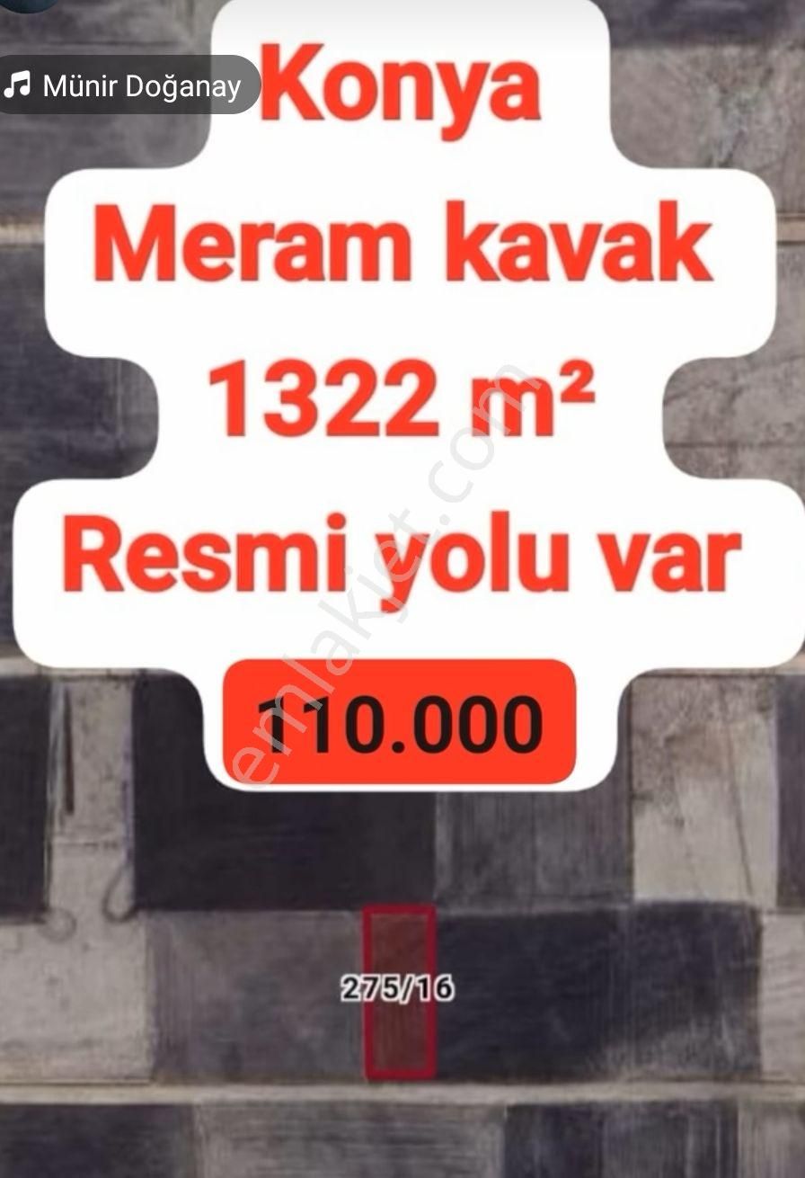 Konya Meram Kavak Mahallesinde Müstakil Tapulu Tarla