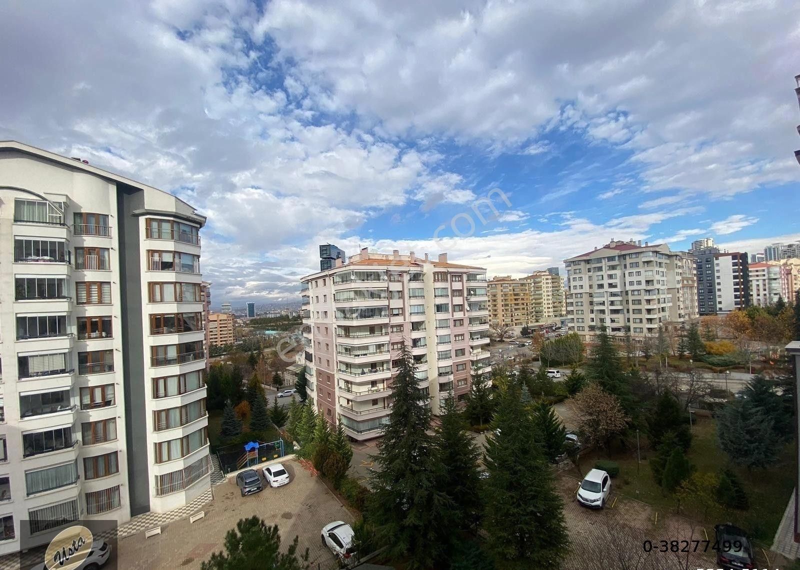 Çukurambar Merkezi Ara Katta Manzaralı Yapılı 4+1 Ferah Daire