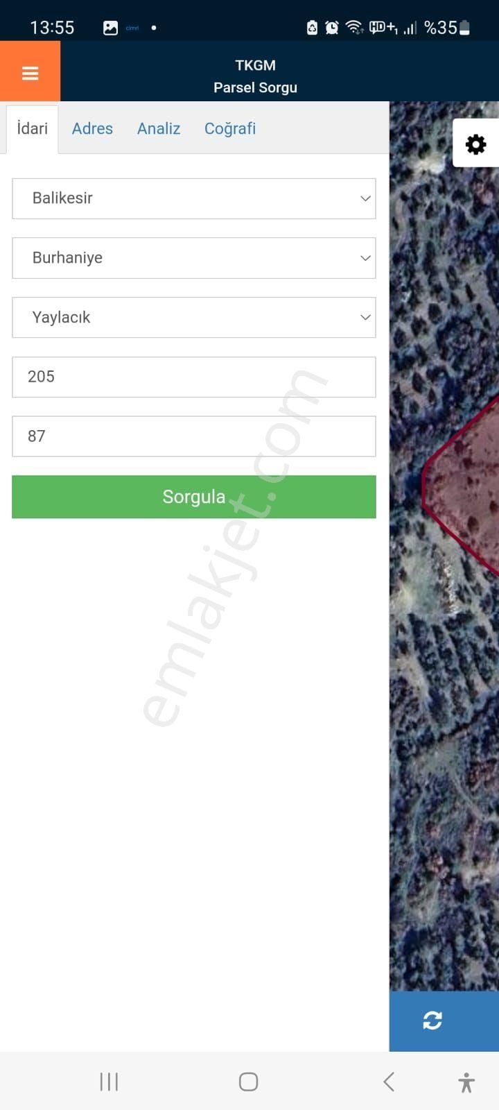 Balıkesir Burhaniye Yaylacık Köyünde Satılık Zeytinlik