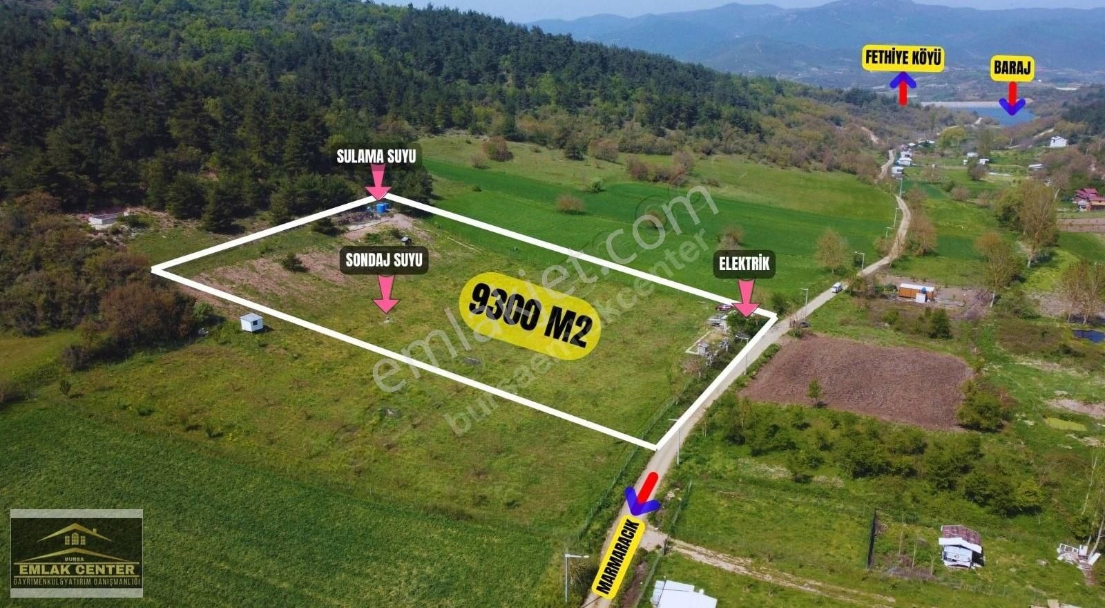 Marmarıcıkta Yapı Kayıt Belgeli 9300 M2 Tarla