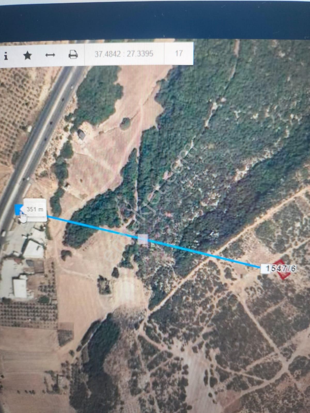 Aydın Didim'de Satılık Yola 350 M 300 M2 İmarlı Bozseki Arsası H