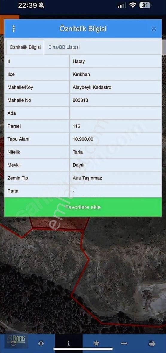 Satılık 77 Dönüm Zeytinlik Alaybeyli Köyü Yakını